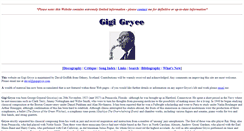 Desktop Screenshot of gigigryce.com